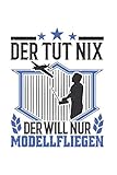  Modellflieger Notizbuch: Modellflugzeug RC Plane Modellflieger Geschenk / 6x9 Zoll / 120 gepunktete Seiten Seiten