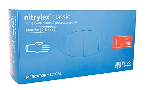 Lot de 100 gants en nitrile Taille L Cover