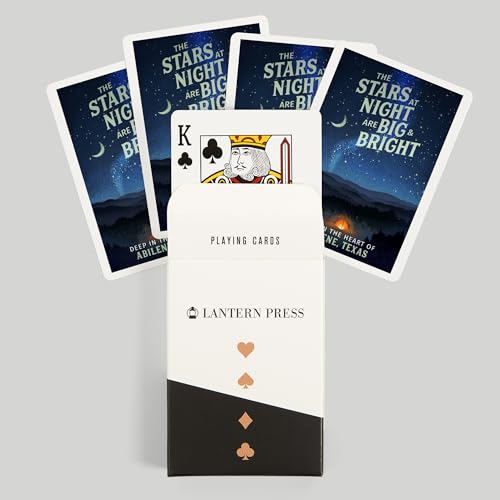 Lantern Press Abilene Texas Naipes Póker 52 cartas miniatura 6