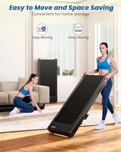 DeerRun Under Desk Walking Pad with 6% Manual Incline — view 7