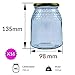 Tarros de Cristal para Miel de 1kg tarros Miel con Cierre hermético...