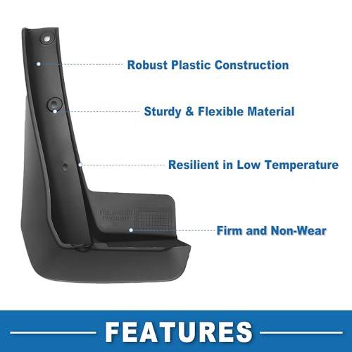 Image of Mud Flap Splash Guard with Mount Accessories Front & Rear Side Mud Guard for Honda Civic (Sedan) 2022 2023 2024 (Set of 4)