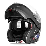 Bluetooth Motorcycle Helmet FreedConn BM22 Full Face Helmet Motorcycle Helmets Dual Visor Helmet wit