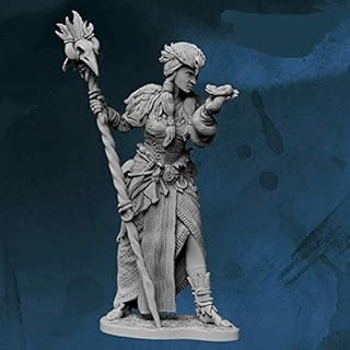 Sorceress (Snake/Skull Variant) Figure Kit 28mm Heroic Scale Miniature Unpainted First Legion