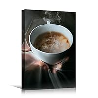 Canvas Wall Art Coffee Coffee Drinks Farmhouse/Country Kitchen Multicolor Photography Relax/Calm - 12x18 inches