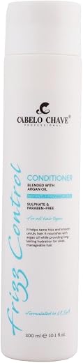 Cabelo Chave Professional Frizz Control Conditioner 300ml | Smoothing Conditioner for Dry, Frizzy &amp; Wavy Hair | Deep Hydra...