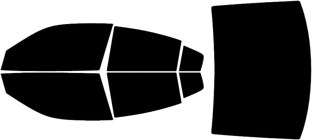 Rvinyl Window Tint Kit Compatible with Dodge Charger 2011-2014 - Black 5% - Single Ply No Bubble Film - Do it Yourself Vehicle Complete Precut Kit