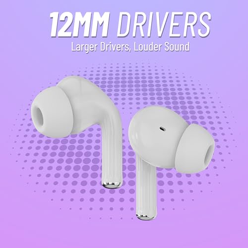Image of AROMA TWS20 Sonic V5.4 Upto 60Hr Playtime* ENC Dual Paring Fast Charging, Heavy Bass Bluetooth