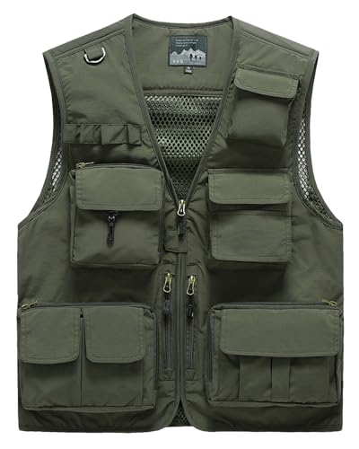 Chaleco multibolsillos transpirable Wirltte para caza y safari