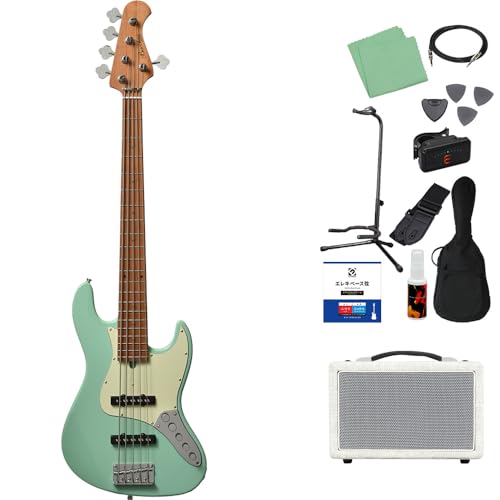 Bacchus WJB5-630-RSM/M-Act 5弦ベース 初心者12点セット 【島村楽器で一番売れてるベースアンプ付】 SFG ジャズベースタイプ アクティブ バッカス