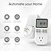 Plug in Digital Oulet Timer Switch 7 Day / 24 Hour Weekly Daily Programmable with Random Security Mode for Home Appliances and Indoor(125V,15A,1875W) 1 Pack