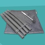 Colapz Wasserschlauch Abwassertank für Van/Wohnmobil/Wohnwagen - Zusammenschiebbares & verlängerbares Abwasserrohrsystem 4 Meter - Camping Zubehör für Reisen - Einfaches Abwasser entleeren