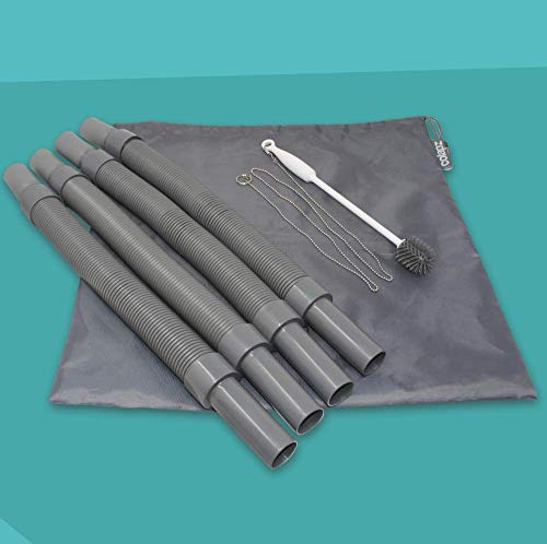 Colapz Wasserschlauch Abwassertank für Van/Wohnmobil/Wohnwagen - Zusammenschiebbares & verlängerbares Abwasserrohrsystem 4 Meter - Camping Zubehör für Reisen - Einfaches Abwasser entleeren