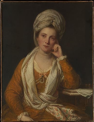Impression prints toile Joshua Reynolds : portrait raffiné Mrs Horton en haute définition