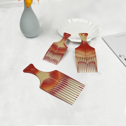 Set de 3 peines bicolor para peinado miniatura 7