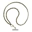 Leather Chain - Black (Gold)