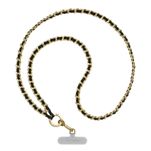 CASETiFY Pebbled Chain Cross-body Strap - Black