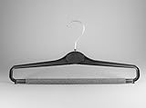 Hosenbügel mit Schaumstoff, Kleiderbügel für Hosen, 40 cm, schwarz, WS23SCHb, 20 Stück