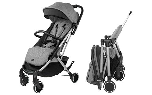 Evezo Channy Foldable Travel Stroller Gray