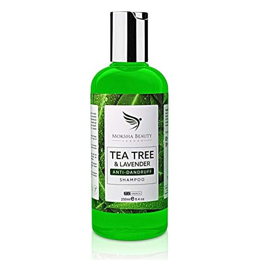 Champú AntiCaspa de Aceite de Arbol de Te - [Fabricado en U.K] Terapéutico | Mata las Bacterias del Cuero Cabelludo y el Cabello Escamosos con Picazón | Previene los Piojos-Hombres y Mujeres | 250ml