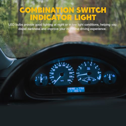 ASUBHA 20PCS T5 Bombillas LED para Tablero de Auto miniatura 6