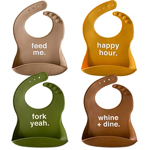 Silicone Feeding Bibs | Dishwasher Safe. Waterproof. Adjustable.