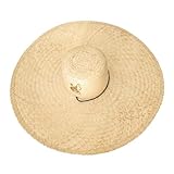 Chapéu de Palha Mexicano Sombreiro Aba larga Pescaria Praia Sítio Roça