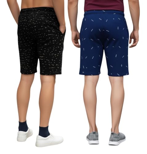 Image of GUIDE Men's Regular Fit Printed Cotton Shorts