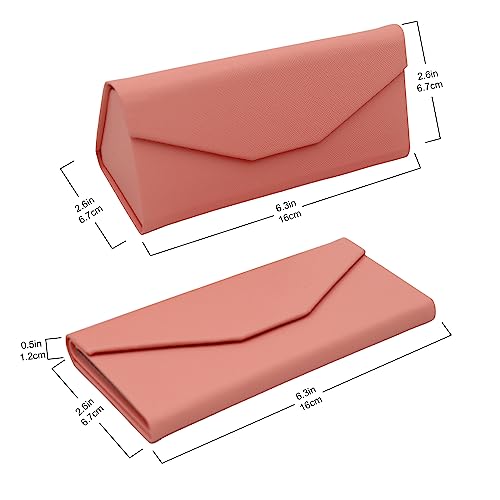 Image of Real Sic Glasses Case for Men and Women - Magnetic Folding Hard Shell Sunglass Holder - Inspired by Solid Color