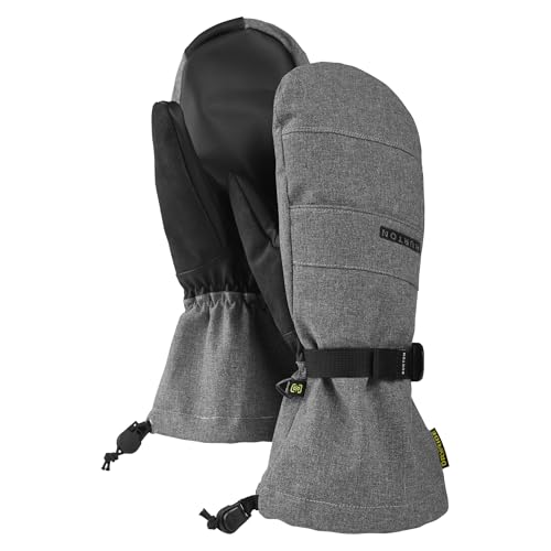 Burton Luvas de perfil masculinas, Cinza mesclado, Small