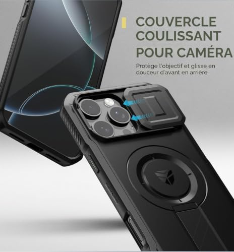 Coque iPhone 16 Pro Max robuste pour vidéo mains libres en voyage