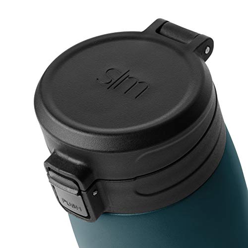 Simple Modern Caneca térmica térmica de viagem com tampa de encaixe | Copo de aço inoxidável reutili