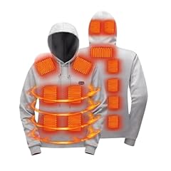 02# Gray -17 Zones Heated Hoodie