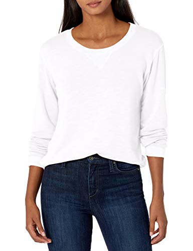 Monrow Women's Pullover, White, M