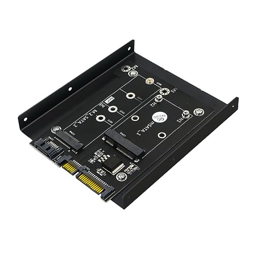 Mipcase 2X Converter Cage M.2 to Adapter 3.5 Inch Bracket Quick Power Status Led