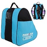GLAITC Inliner Tasche Rollschuhe Tasche Schlittschuhtasche Inliner Tasche Erwachsene mit Verstellbar Trageriemen Skischuhtasche für Kinder/Erwachsene Herren Damen Blue
