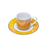 Jogo de xícaras para café em porcelana Bon Gourmet Silva 6 peças 90ml