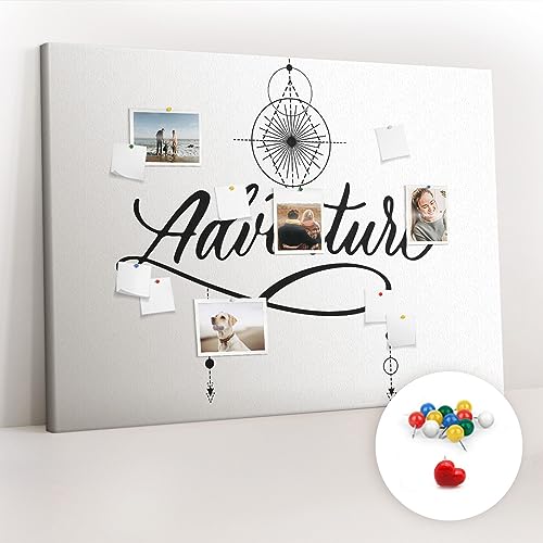 Tableau mural horizontal liège 140x100 cm coloré Aventure pour notes
