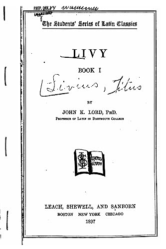 Livy, Book I