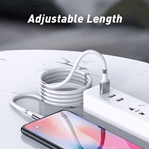 Magnetic Charging Cable,(3FT) Super Organized Charging Magnetic Absorption Nano Data Cable for Galaxy S21/S20 Ultra S10 S10E S9 Note 20 10 9 8 Pixel, LG V30 G6, Nintendo Switch, OnePlus 5 etc (3 ft) by AICase - Image 7