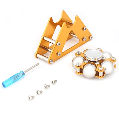 Giroscópio Exclusivo Estilo Roda Gigante - Liga de Alumínio, Textura Lisa, Decoração de Contas, Com