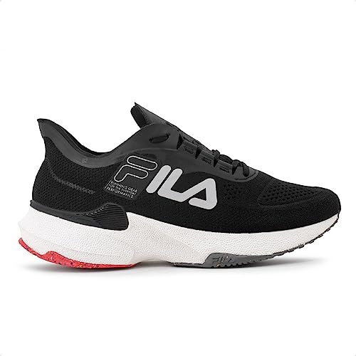 Tenis Fila Float Knit Preto e Prata