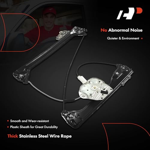 A-Premium Front Right Passenger Side Electric Power Window Regulator Without Motor Compatible with BMW Z4 2003-2008