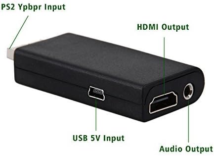 Lepet PS2 to HDMI Converter with 3.5mm Output for HDTV HDMI Monitor