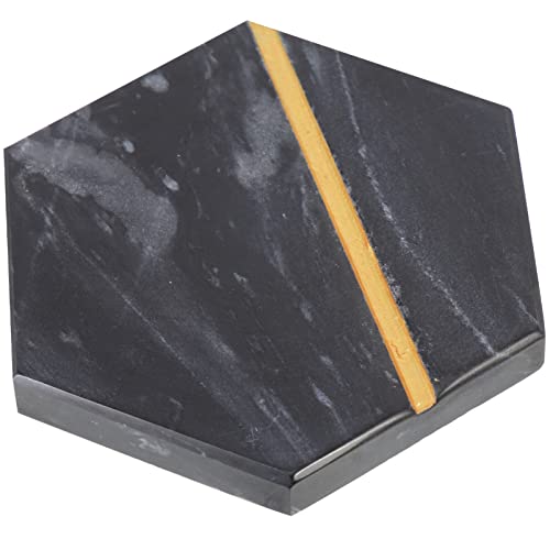 HOMSFOU Untersetzer aus Marmor Sechseckig Tablett Getränkestein...