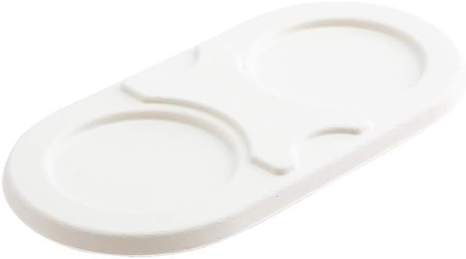 Restaurantware LIDS ONLY: Pulp Tek 9.8 x 4.9 Inch Lids For Take Out Containers 100 Disposable Lids For Food Containers - Oval White Bagasse Lids For Food Containers Containers Sold Separately