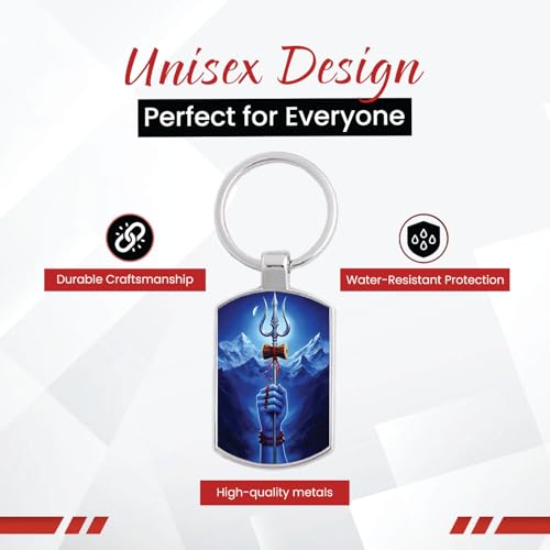 Image of Stylish Metal Keychains with Permanent Glossy Print - Inspirational Quotes & Spiritual Designs - Perfect Key chains for loved ones, Personal Use, Gifts & Return Gifts