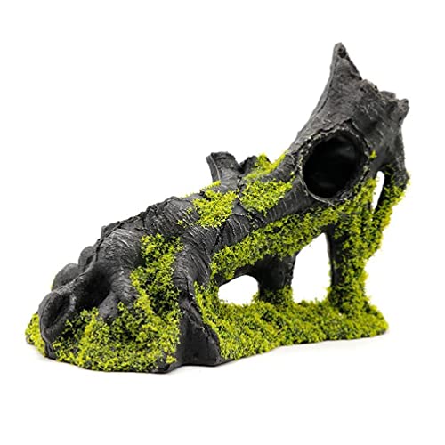 Lapwater Aquatics Décoration d'aquarium en résine 3 trous Motif tronc d'arbre Cover