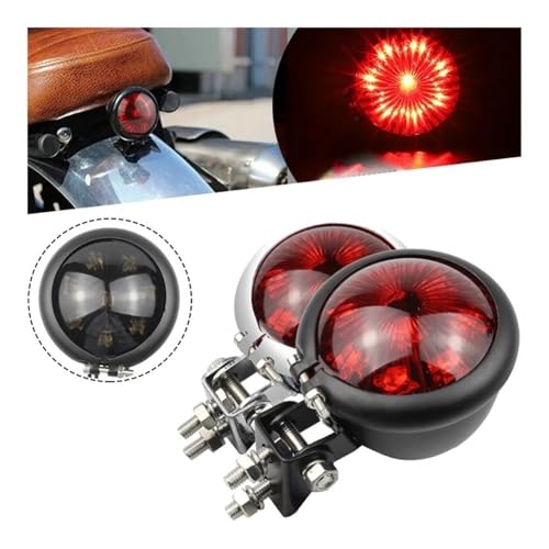 Feu signalisation rétro petit rond pour moto custom pièces modifiées Led - 2