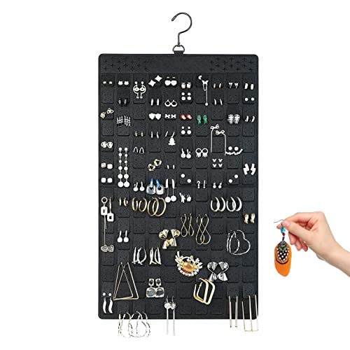 Porta Jóias,Porta-jóias dupla face | Armário porta colar para brinco pulseira anel corrente com cabi